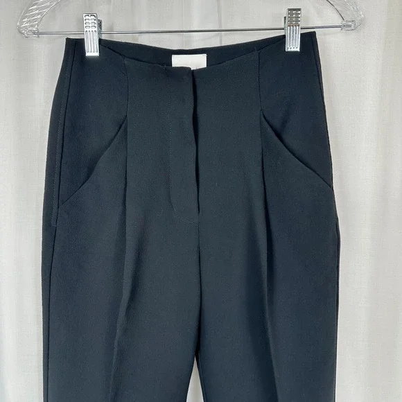 Wilfred Womens Dress Pants 00 Black Cropped High Waist Tapered Career Office - Picture 2 of 15